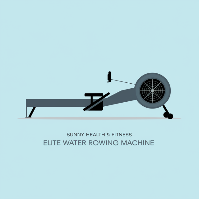 Sunny Health & Fitness Elite Water Rowing Machine