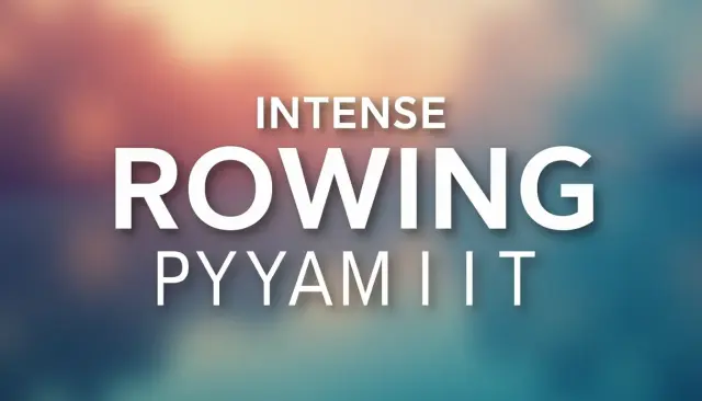 Intense 20-Minute Rowing Pyramid Workout