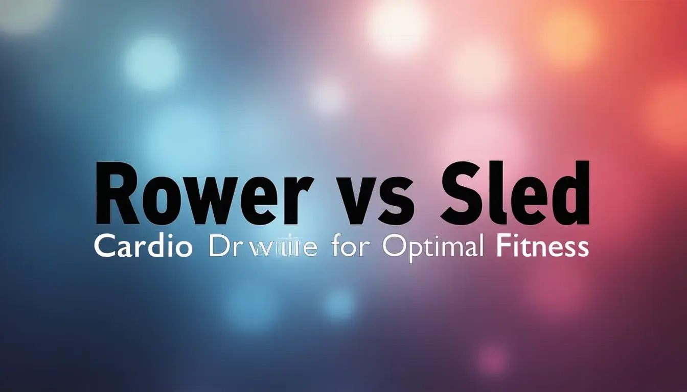 Rowing Machine vs Sled Push: Which Builds Better Cardio and Strength?