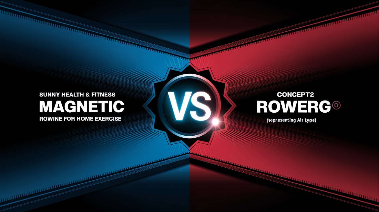 Sunny Health & Fitness Magnetic Rowing Machine for Home Exercise vs Concept2 RowErg (representing air type): Which Rower Wins in 2026?